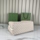 Replica perfetta Gucci GG Emblem borsa tote media 815213 Beige Imitazione Outlet Online