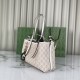 Repliche Borsa tote piccola Gucci GG Emblem 815214 Beige Imitazioni Premium Replica perfetta Borsa tote piccola Gucci GG Emblem 815214 Beige Imitazione Outlet Online
