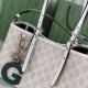 Repliche Borsa tote piccola Gucci GG Emblem 815214 Beige Imitazioni Premium Replica perfetta Borsa tote piccola Gucci GG Emblem 815214 Beige Imitazione Outlet Online