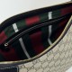 Perfette Qualità Repliche Borsa a tracolla media Gucci GG Emblem 815217 nero Imitazione