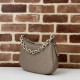 Replica perfetta Gucci 815409 GG Emblem borsa a tracolla piccola mezzaluna Talpa Imitazione Outlet Online