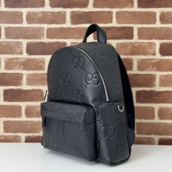 Miglior Falso Gucci Zaino medio jumbo GG da uomo 819065 Nero Economiche Premium