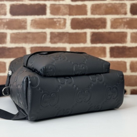 Miglior Falso Gucci Zaino medio jumbo GG da uomo 819065 Nero Economiche Premium