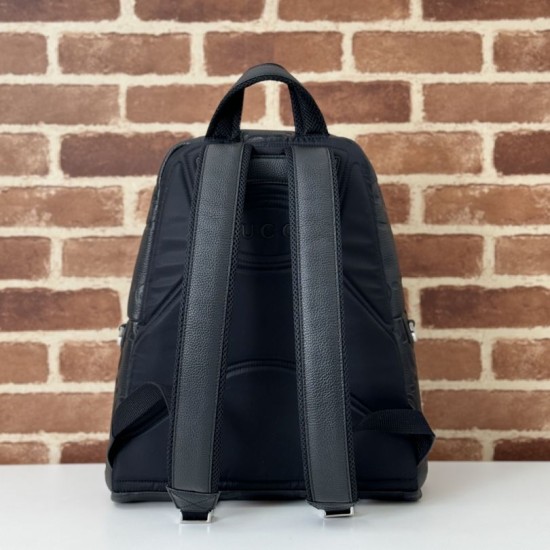 Miglior Falso Gucci Zaino medio jumbo GG da uomo 819065 Nero Economiche Premium