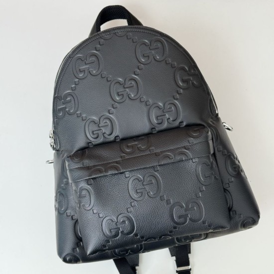 Miglior Falso Gucci Zaino medio jumbo GG da uomo 819065 Nero Economiche Premium