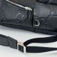Miglior Falso Gucci Zaino medio jumbo GG da uomo 819065 Nero Economiche Premium