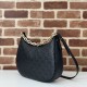 Migliore Repliche Gucci 820453 Borsa a tracolla media GG Emblem Nero Economiche Outlet Online