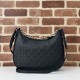 Migliore Repliche Gucci 820453 Borsa a tracolla media GG Emblem Nero Economiche Outlet Online