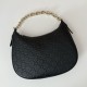 Migliore Repliche Gucci 820453 Borsa a tracolla media GG Emblem Nero Economiche Outlet Online
