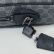 Migliore Repliche Gucci 821149 Borsa a tracolla media GG Emblem Nero Economiche Outlet Online