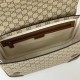 Replica perfetta Gucci 821154 Borsa a tracolla media GG Emblem Uomo Marrone Imitazione Outlet Online