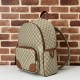 Migliore Repliche Gucci 821159 GG Emblem zaino medio Marrone Economiche Outlet Online