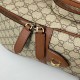 Migliore Repliche Gucci 821159 GG Emblem zaino medio Marrone Economiche Outlet Online