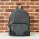 Migliore Repliche Gucci 821159 GG Emblem zaino medio Nero Economiche Outlet Online