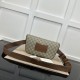 Migliore Repliche Gucci GG Emblem Marsupio medio 821162 Marrone Economiche Outlet Online