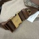 Migliore Repliche Gucci GG Emblem Marsupio medio 821162 Marrone Economiche Outlet Online