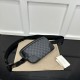 Migliore Repliche Gucci GG Emblem Marsupio medio 821162 Nero Economiche Outlet Online