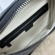 Migliore Repliche Gucci GG Emblem Marsupio medio 821162 Nero Economiche Outlet Online