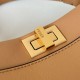 Replica perfetta Borsa Fendi Mini Iconic Peekaboo Marrone chiaro Imitazione Outlet Online