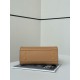 Replica perfetta Borsa Fendi Mini Iconic Peekaboo Marrone chiaro Imitazione Outlet Online