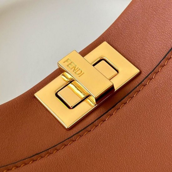 Miglior Falso Borsa Fendi Mini Iconic Peekaboo Marrone Economiche Premium