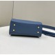 Replica perfetta Borsa Fendi Mini Iconic Peekaboo Blu Imitazione Outlet Online
