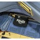 Replica perfetta Borsa Fendi Mini Iconic Peekaboo Blu Imitazione Outlet Online