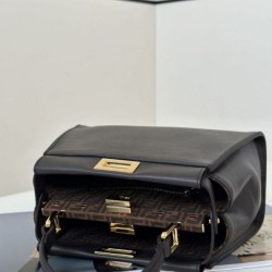 Miglior Falso Borsa Fendi Mini Iconica Peekaboo Nero Economiche Premium