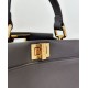 Borsa Fendi Mini Iconica Peekaboo Nero Replica originale di alta qualità Miglior Falso Borsa Fendi Mini Iconica Peekaboo Nero Economiche Premium