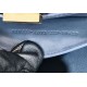 Miglior Falso Borsa Fendi Peekaboo ISeeU Piccola Selleria con 556 impunture cucite a mano Blu Economiche Premium