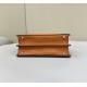 Migliore Repliche Fendi Peekaboo ISeeU Small Selleria Borsa con 556 impunture cucite a mano Marrone Economiche Outlet Online