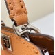Migliore Repliche Fendi Peekaboo ISeeU Small Selleria Borsa con 556 impunture cucite a mano Marrone Economiche Outlet Online