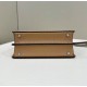Miglior Falso Borsa Fendi Peekaboo ISeeU Piccola Selleria con 556 impunture cucite a mano Marrone Economiche Premium