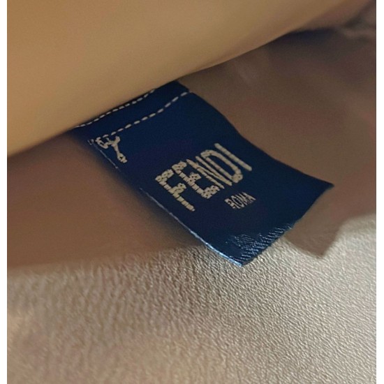 Miglior Falso Borsa Fendi Peekaboo ISeeU Piccola Selleria con 556 impunture cucite a mano Marrone Economiche Premium
