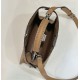 Miglior Falso Borsa Fendi Peekaboo ISeeU Piccola Selleria con 556 impunture cucite a mano Marrone Economiche Premium
