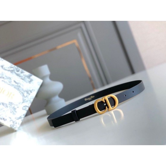 Miglior Falso Dior Saddle 20MM Cintura Nero Economiche Premium