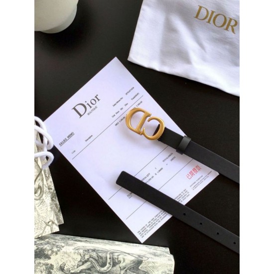 Miglior Falso Dior Saddle 20MM Cintura Nero Economiche Premium