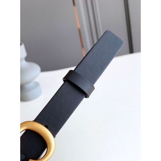 Miglior Falso Dior Saddle 20MM Cintura Nero Economiche Premium