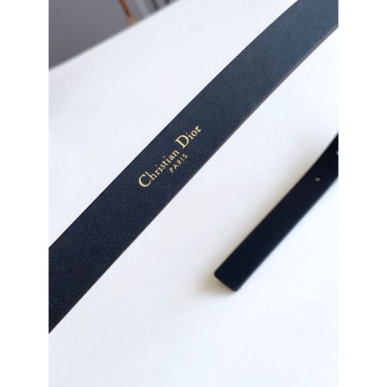 Miglior Falso Dior Saddle 20MM Cintura Nero Economiche Premium