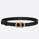 Miglior Falso Dior Saddle 20MM Cintura Nero Economiche Premium