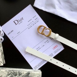 Miglior Falso Dior Saddle 20MM Cintura Bianco Economiche Premium