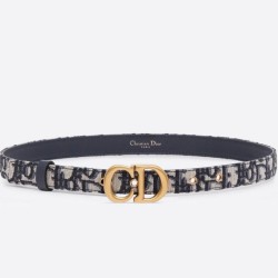 Miglior Falso Dior Saddle 20MM Cintura Dior Oblique Jacquard Blu Economiche Premium