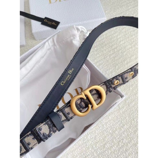 Miglior Falso Dior Saddle 20MM Cintura Dior Oblique Jacquard Blu Economiche Premium
