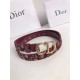 Replica perfetta Dior Saddle 20MM Cintura Dior Oblique Jacquard Bordeaux Imitazione Outlet Online