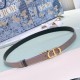 Miglior Falso Dior 30 Montaigne Reversible 20MM Cintura Grigio/Nero Economiche Premium