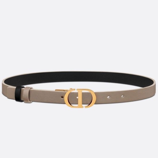 Miglior Falso Dior 30 Montaigne Reversible 20MM Cintura Grigio/Nero Economiche Premium
