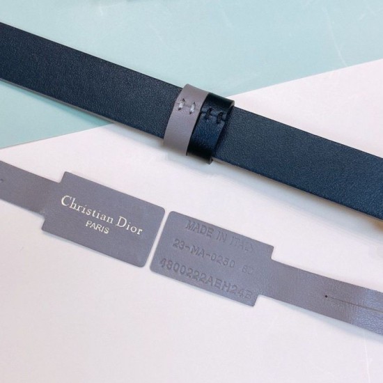 Miglior Falso Dior 30 Montaigne Reversible 20MM Cintura Grigio/Nero Economiche Premium