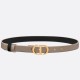 Miglior Falso Dior 30 Montaigne Reversible 20MM Cintura Grigio/Nero Economiche Premium