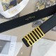 Perfette Qualità Repliche Dior D-Fence 30MM Cintura Nera Imitazione