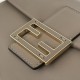 Replica perfetta Borsa baguette media Fendi Mamma Nappa grigio Imitazione Outlet Online